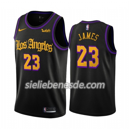Herren NBA Los Angeles Lakers Trikot LeBron James 23 Nike 2019-2020 City Creative Swingman